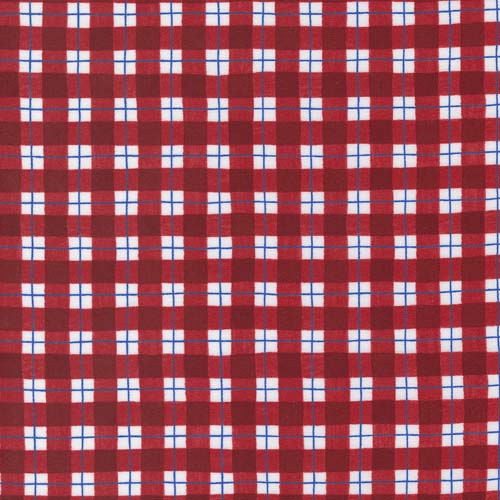All American - Patriotic Plaid - Red Truck - red and white check by Deb Strain