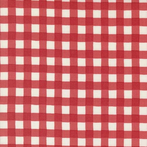 Willows Farm - Check -Barn Red - Red & cream gingham check