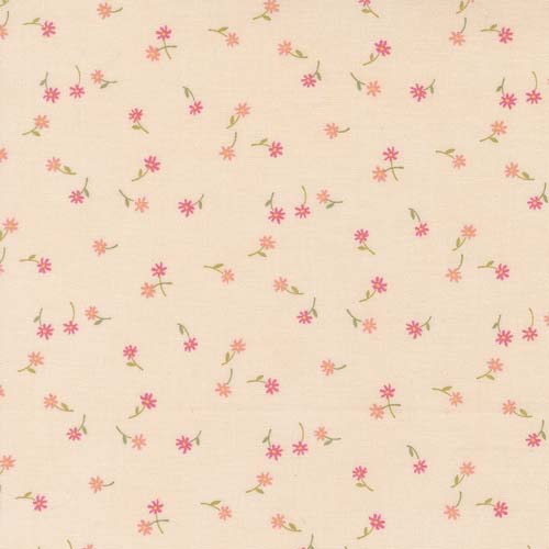 Kindness - Fluttering Flowers- Peach - small tossed flowers on peach