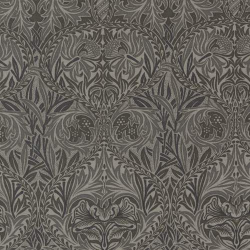 Best of Morris - Ebony Suite - Iris Damask - Charcoal - Grey & dark taupes