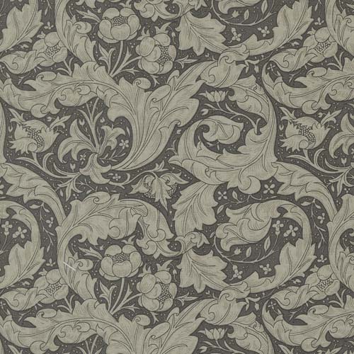 Best of Morris - Ebony Suite - Bachelors Button - Charcoal - taupe on dk gray