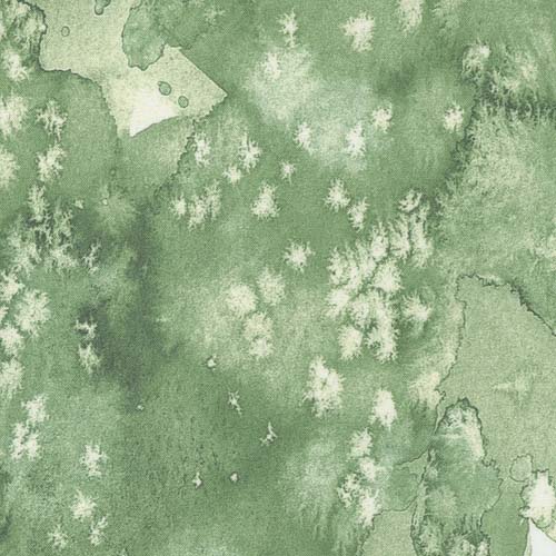 Chickadee - Flow - Sage - Green watercolor texture