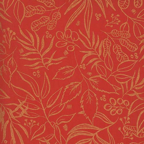 Sunshine Soul - Leaf it to me leaves - Golden Peach - coppery leaves on orange