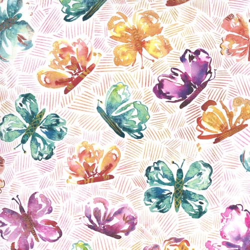 Sunshine Soul - All aflutter butterflies - Sunset - watercolor style butterfli