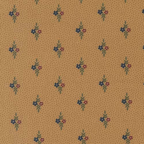 Fluttering Leaves - Daisy Duo- Golden Oak - Small Daisies on Gold