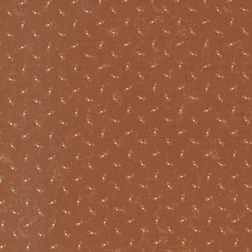 Fluttering Leaves - Dots - Bittersweet - cream dots on orange