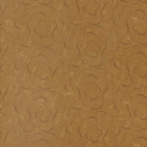 Daisy Lane - Cloudy Skies - Sunflower - wavy cloud lines on gold