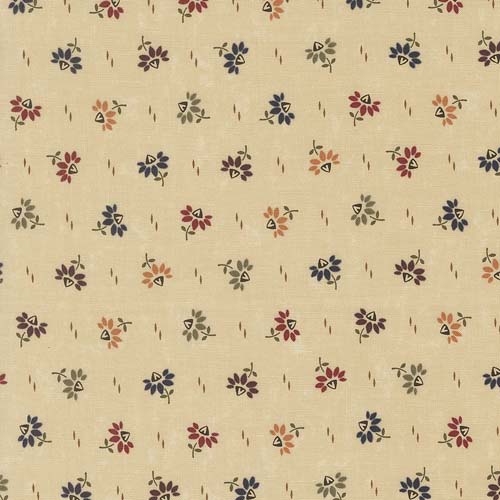 Wheatland - Coneflowers - Wheat - multicolor flowers on tan - Kansas Troubles