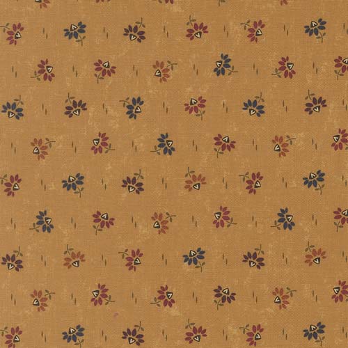 Wheatland - Coneflowers - Flax - multicolor flowers on gold - Kansas Troubles