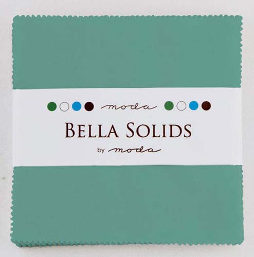 MDA - Bella solids - Junior Layer Cake - 20 10in squares - Betty's green