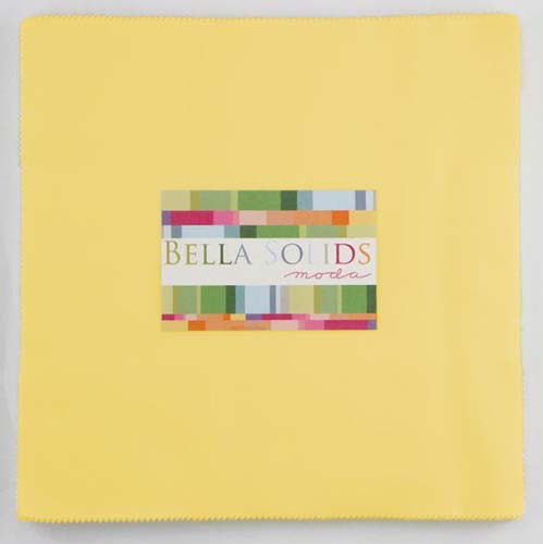 MDA-Bella solids-Junior Layer Cake-20 10in squares-30's Yellow
