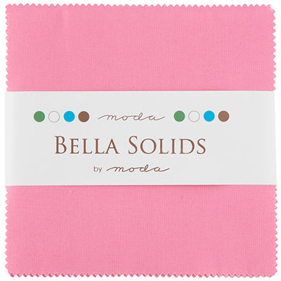 MDA - Bella Solids Charm Pack - 30s Pink - 42 5 x 5 inch squares