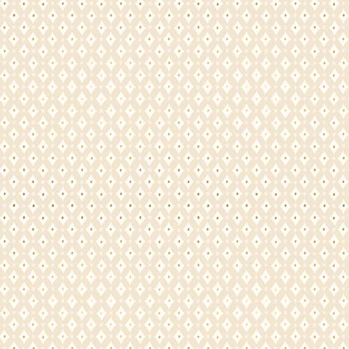 Reverie Metallic - Natural - Diamond Lattice -cream w/ gold accents- Ruby Star