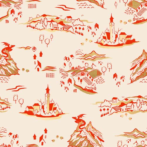 Fireglow Metallic - Mountain Town - Dark Ruby