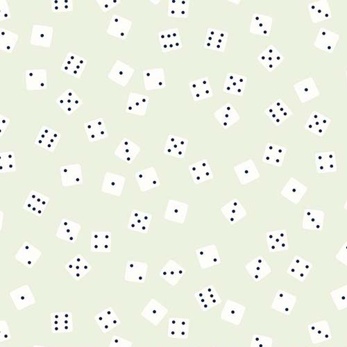 Tarrytown Shell - Farkle - Shell - tossed dice on off white