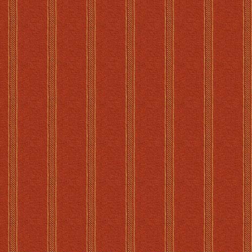 Warp Weft Wovens - Stitch - Cayenne - Gold stripe on red orange