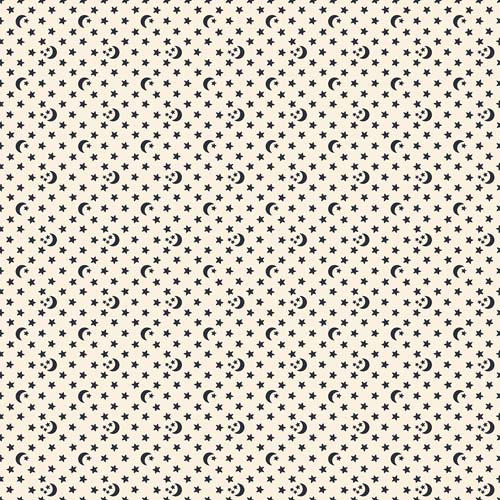 Ooh Lucky Lucky - Moon & Stars - Natural - black moon & stars on cream
