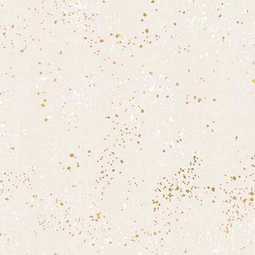 Speckled - Metallic - White/Gold - cream w/gold specks - Ruby Star Society