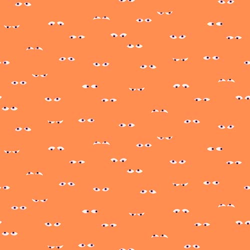 Ruby Stars Tiny Frights - Glow in the dark- Creepy Eyes - Pumpkin- eyes on orang