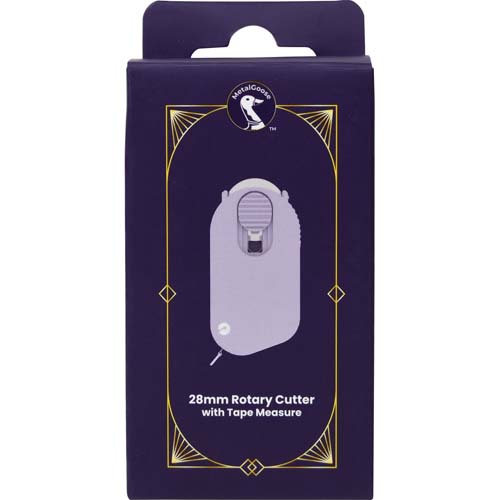 Metal Goose - 28mm rotary cutter with measuring tape - Blue