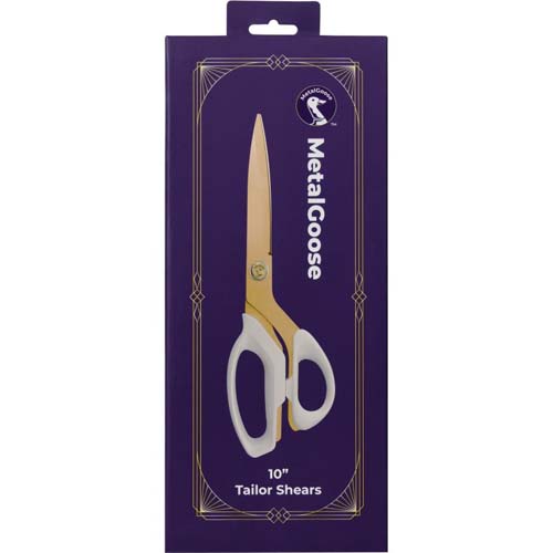 Metal Goose - 10" Tailor Shears  -  rose gold scissors