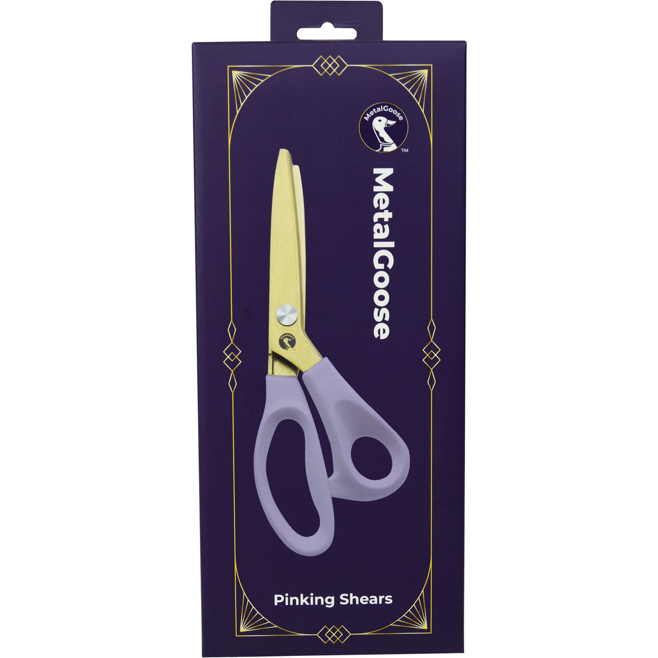 Metal Goose - 9" Pinking Shears  -  Artic Blue