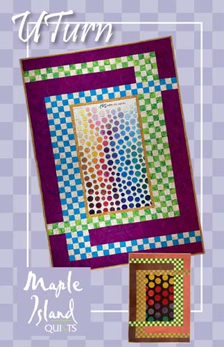 U Turn Pattern - Maple Island Quilts - 52 x 76 uses panel  - MIQ360