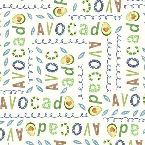 Avo Great Day - Love Avocado -Cream - Words on cream