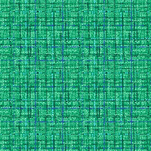 Coco - Teal - Green tweed texture with dk green & blue accents