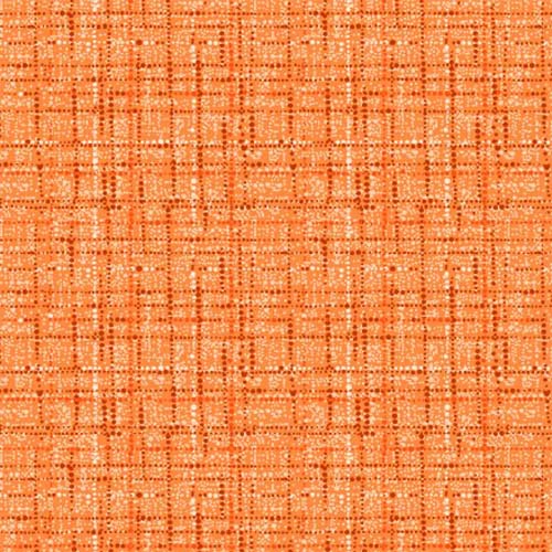 Coco - Tangerine - Orange tweed texture with dk orange & cream accents