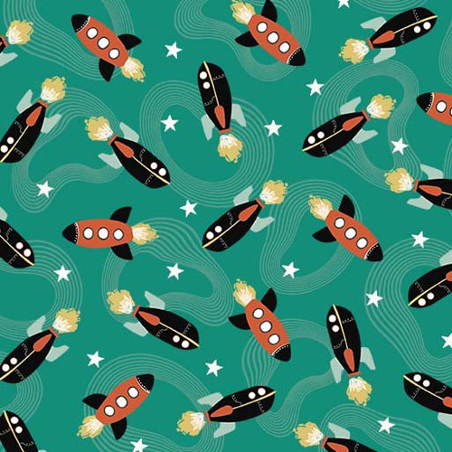 Super Fred-Ready Your Rockets-Glow-in-the-dark-Rockets on Teal