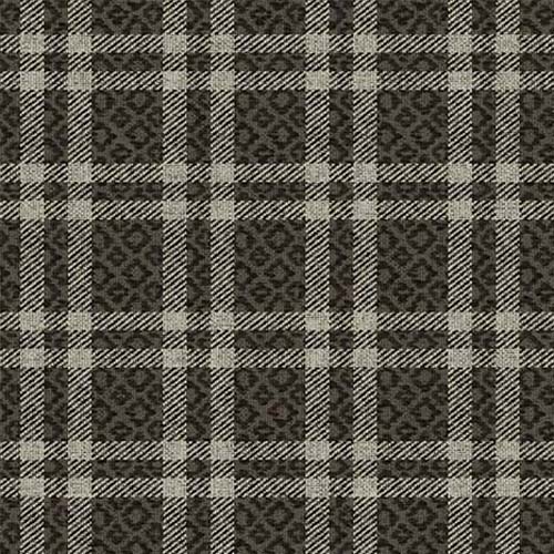 Welcome to the Cabin - Cozy Plaid - Charcoal - gray and tan plaid