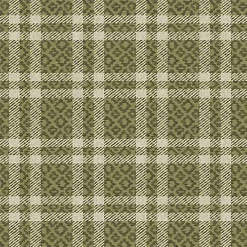 Welcome to the Cabin - Cozy Plaid - Green - green and cream plaid