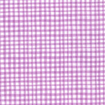 Gingham Play - Lav - Lavender & White