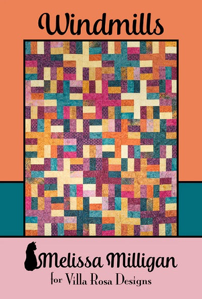 Windmills - Villa Rosa Designs - Melissa Milligan - uses 2 1/2 strips - 48 x 60