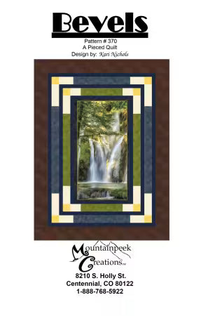 Bevels-Uses a Panel with pieced borders-Finishes 53.5 x 71.5