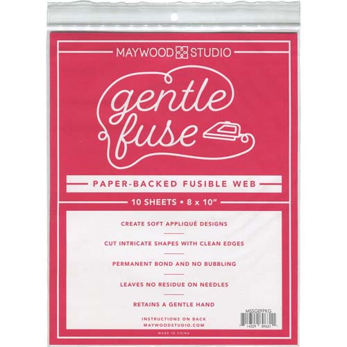 Maywood Studio - Gentle Fuse - paper backed fusible web - 10 8x10 sheets