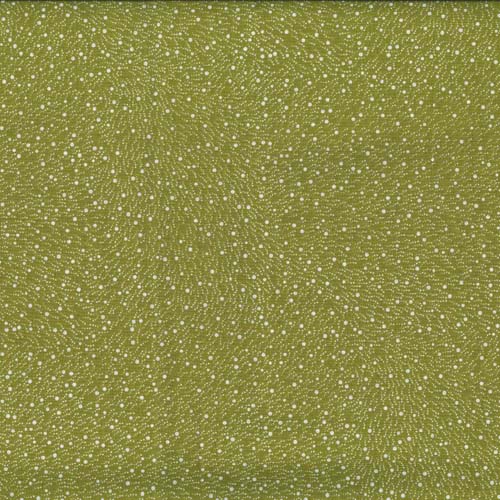 Australian Aboriginal Design -Bush Worm - Olive - cream dots on olive green