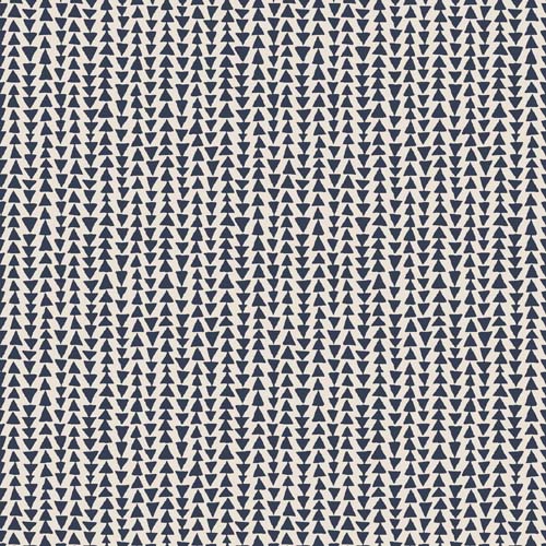 Breezeway - Mini Triangle Stripe - Medium Blue - rows of mini blue triangles