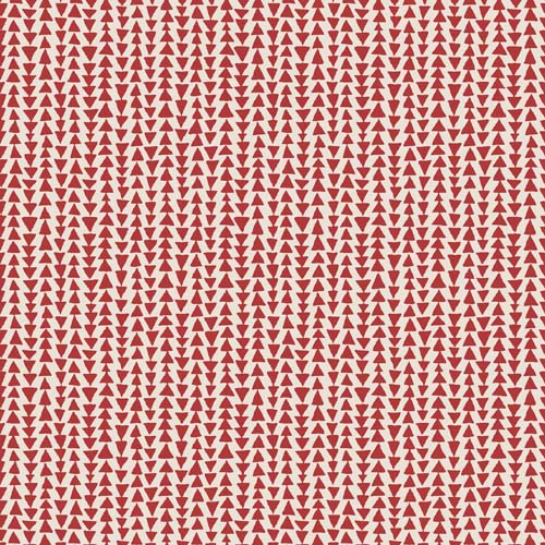 Breezeway - Mini Triangle Stripe - Medium Red - rows of red mini triangles