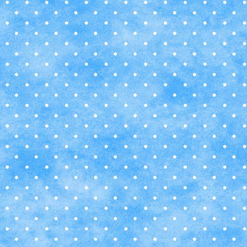 Playtime Flannel - Tiny Dot -Blue - white dots on blue