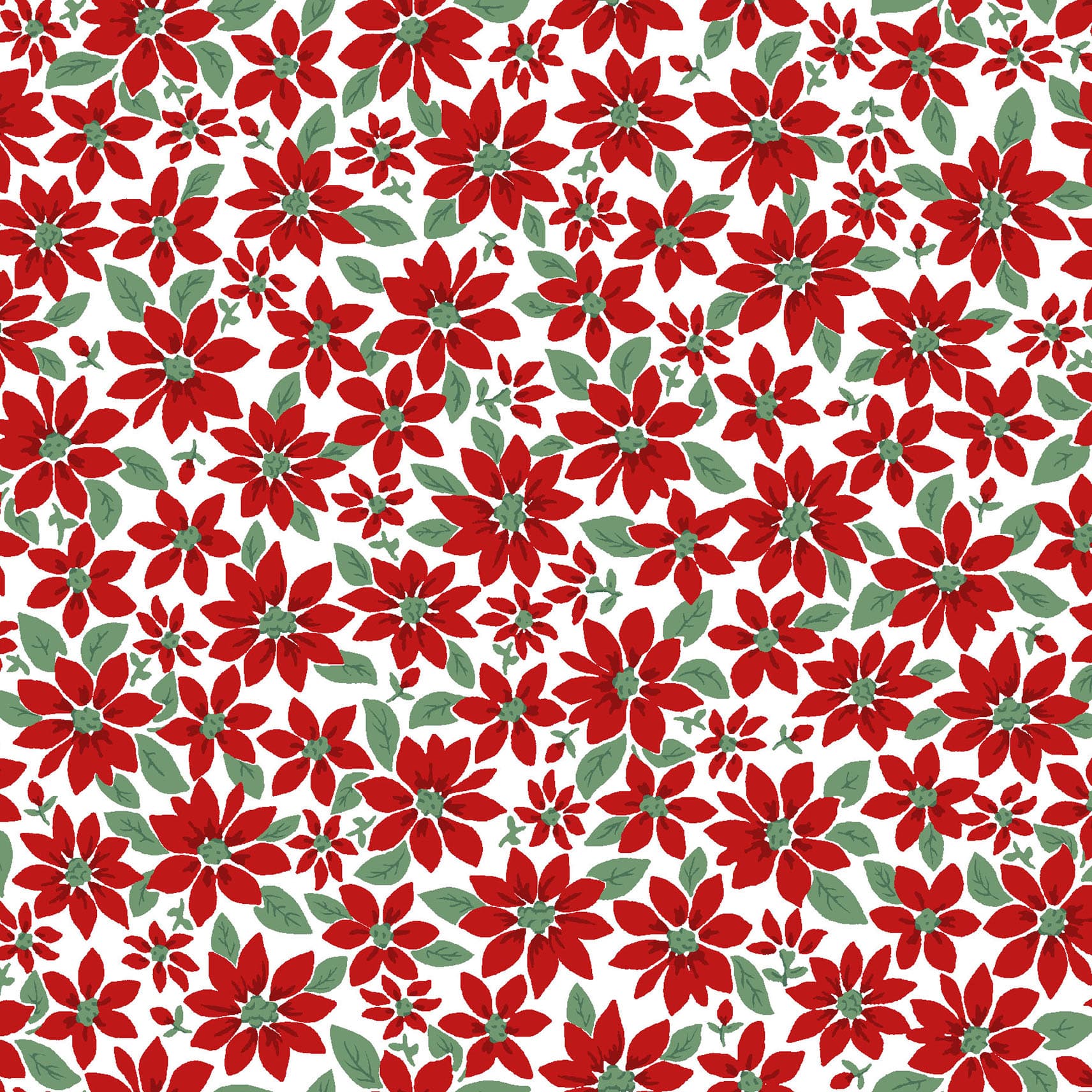 Merry Mix - Poinsettia - White/Red