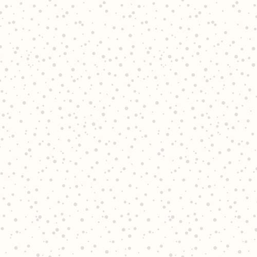 Solitaire - Snow - Soft White - white on white - tone on tone dots