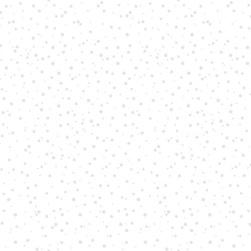 Solitaire Whites - Snow - Ultra White-Small White Varied Sized Dots on Whi
