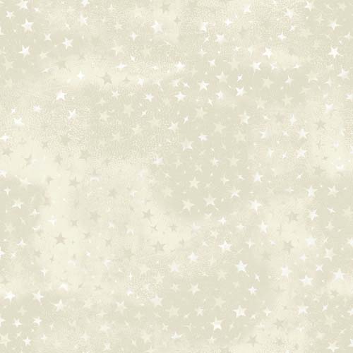 Forest Chatter - Stars - Cream - scattered light & dark stars on cream