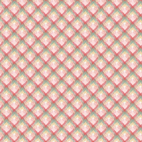La Fleur Flannel - Plaid -Multi - pink green & yellow bias plaid