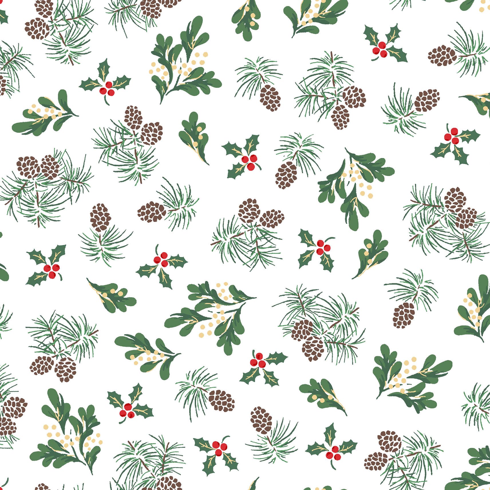 Merry Mix - Evergreen - Metallic - White/Mult