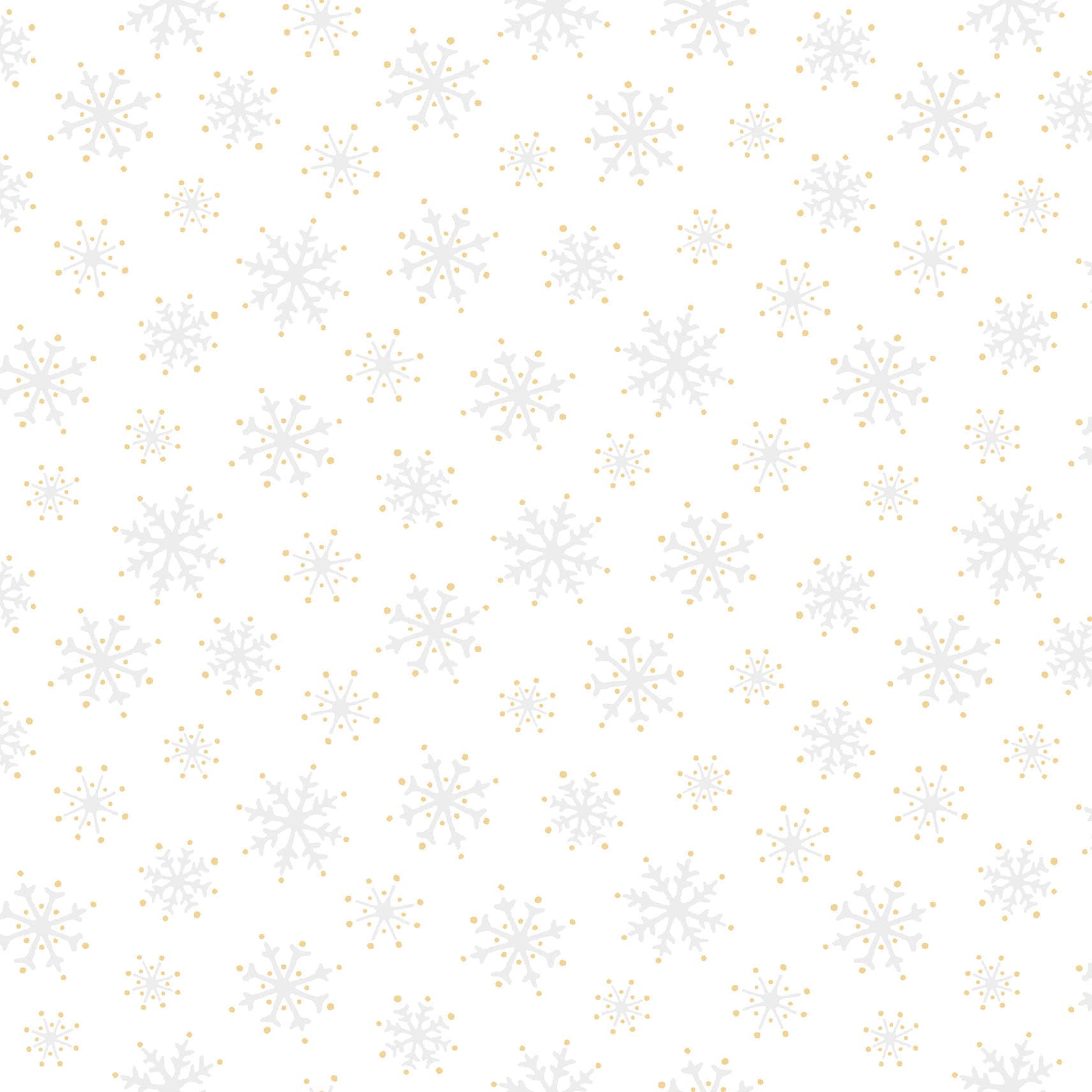Merry Mix - Snowflakes - Metallic - White/Gold