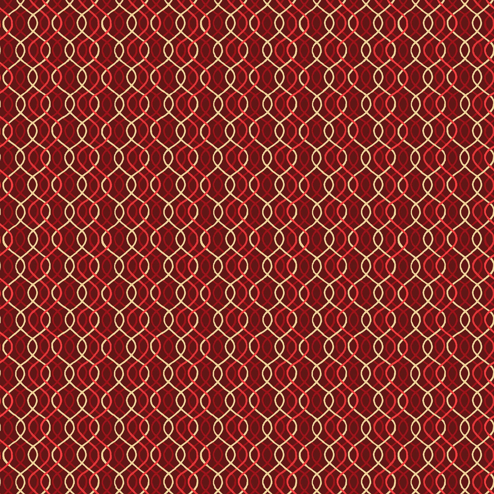 Merry Mix - Geometric - Metallic - Red
