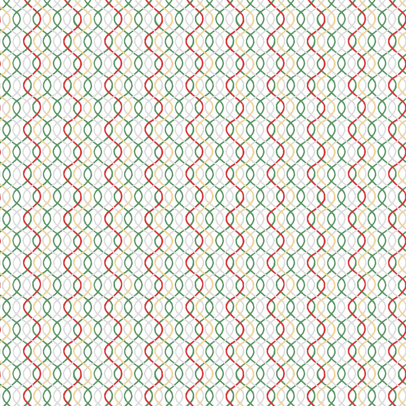 Merry Mix - Geometric - Metallic - White/Multi